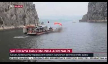 Vezirköprü Şahinkaya Kanyonu'nda 324 metre atlayışı