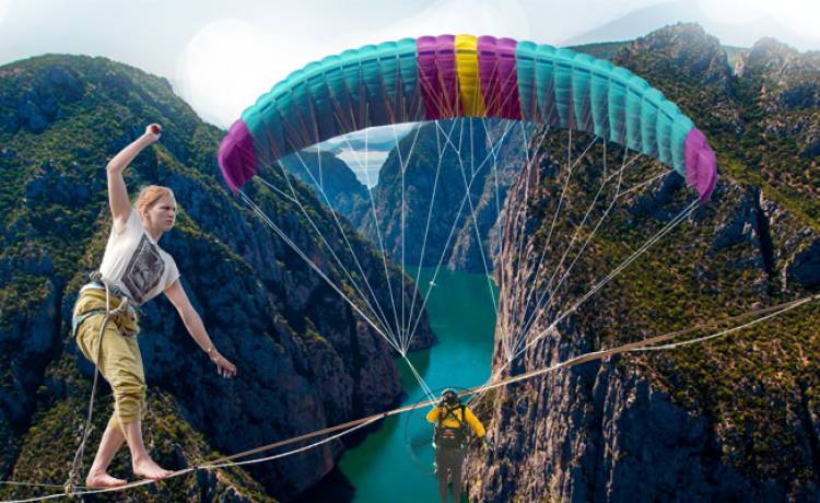 Şahinkaya Kanyonu'nda Falcon Fest Organizasyonu