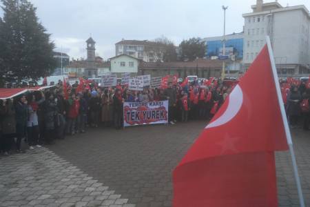 Vezirköprü Gençlerinden Asker ve Şehitlerimize Destek Yürüyüşü
